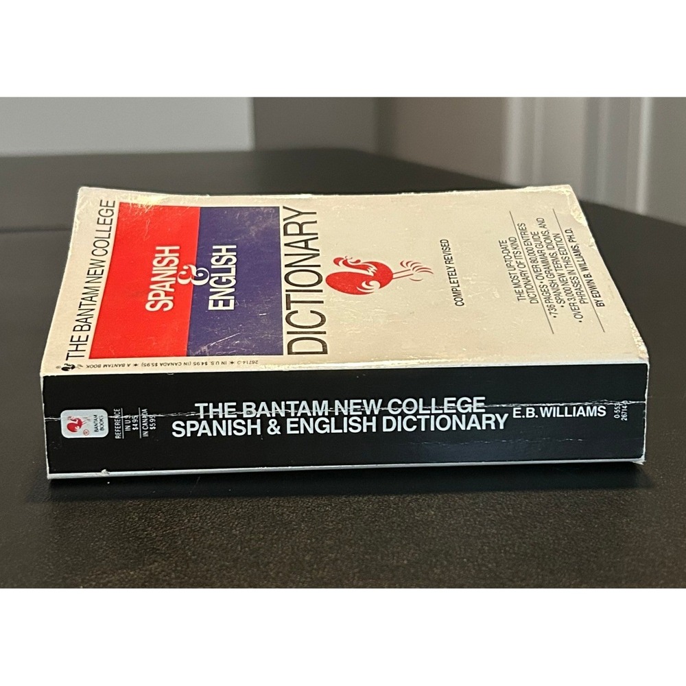 Bantam New College Spanish & English Dictionary Edwin B Williams Paperback 26714 - Picture 5 of 9